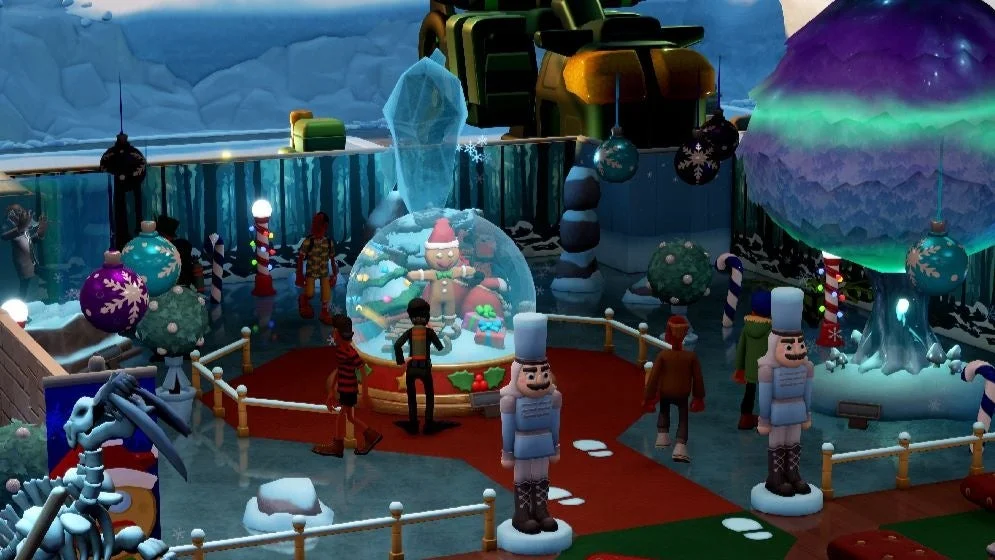 無料アップデート「ジンジャーブレッド村」で追加された、ジンジャーブレッドマンの展示物。