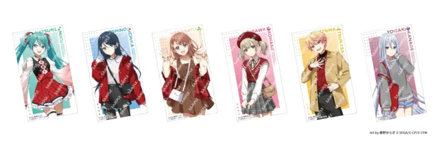 濃厚半熟ショコラ付属のコラボ限定ステッカー全6種