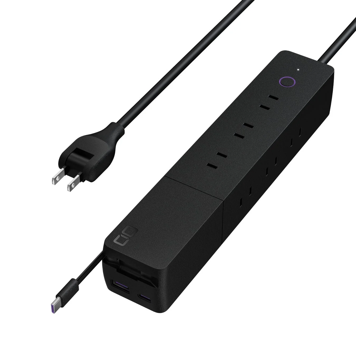 Polaris STICK Built in CORD REEL ブラックのコードリール内蔵電源タップ