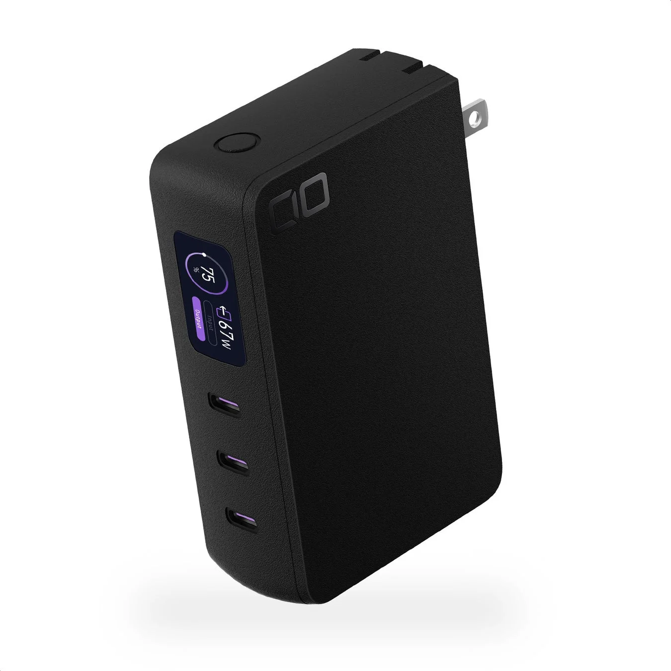 SMARTCOBY Pro PLUGⅡ67W3C ブラックのモバイルバッテリー一体型充電器