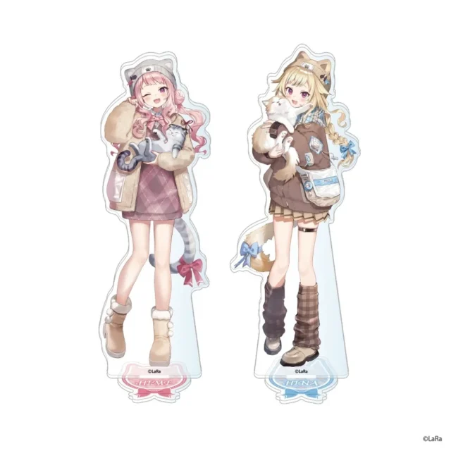 HIMEHINAビッグアクリルスタンドもふもふ猫日和の2種セット