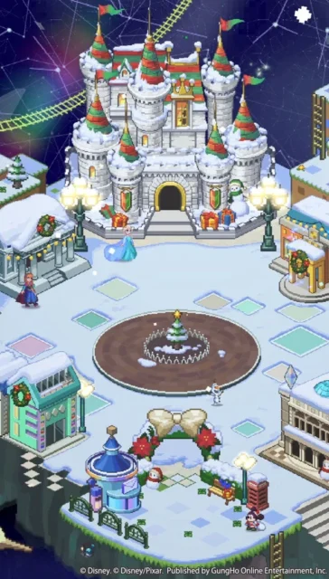 ホリデー仕様になったホーム画面