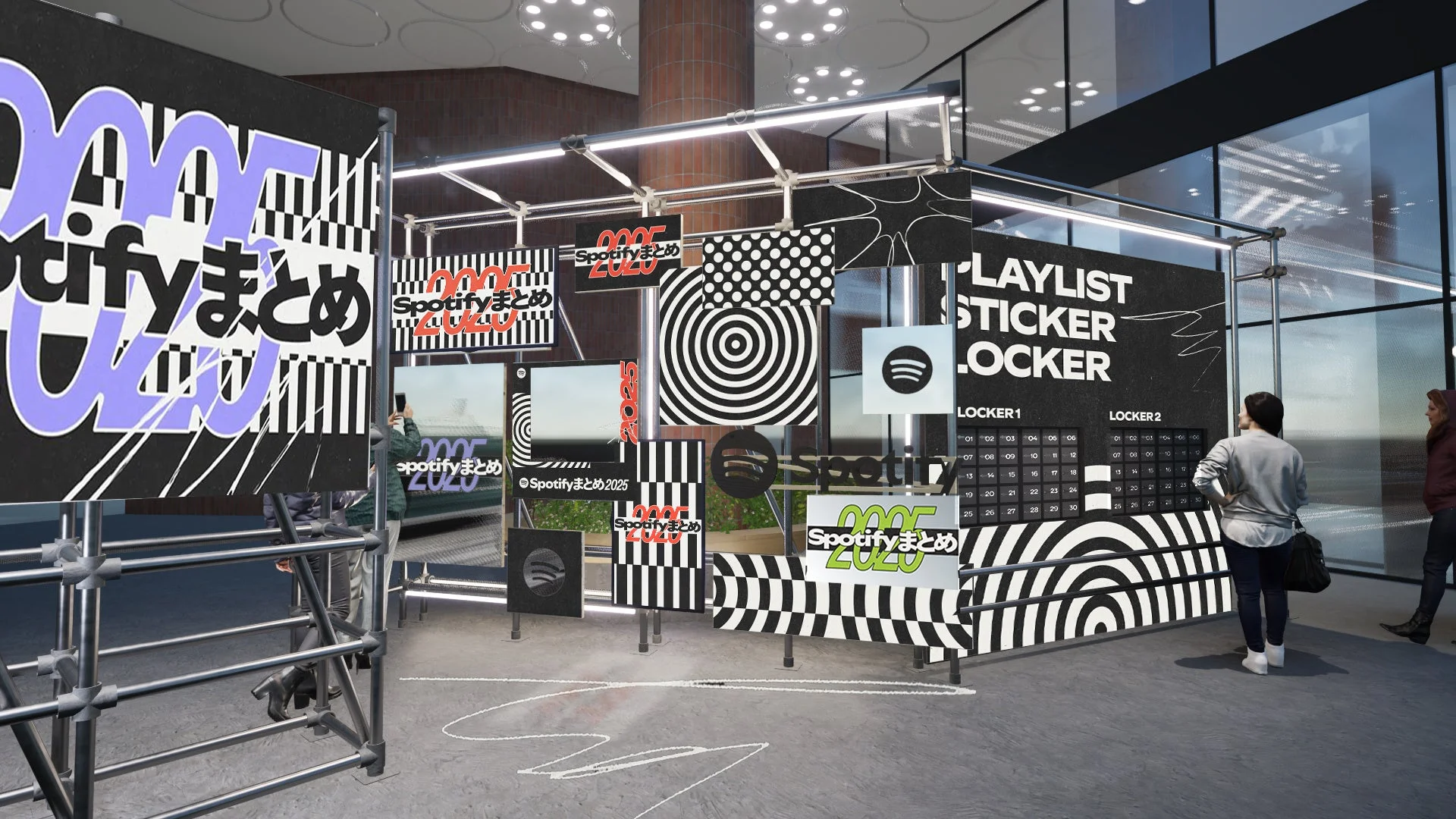 Spotifyまとめ2025 ポップアップイベント会場の様子