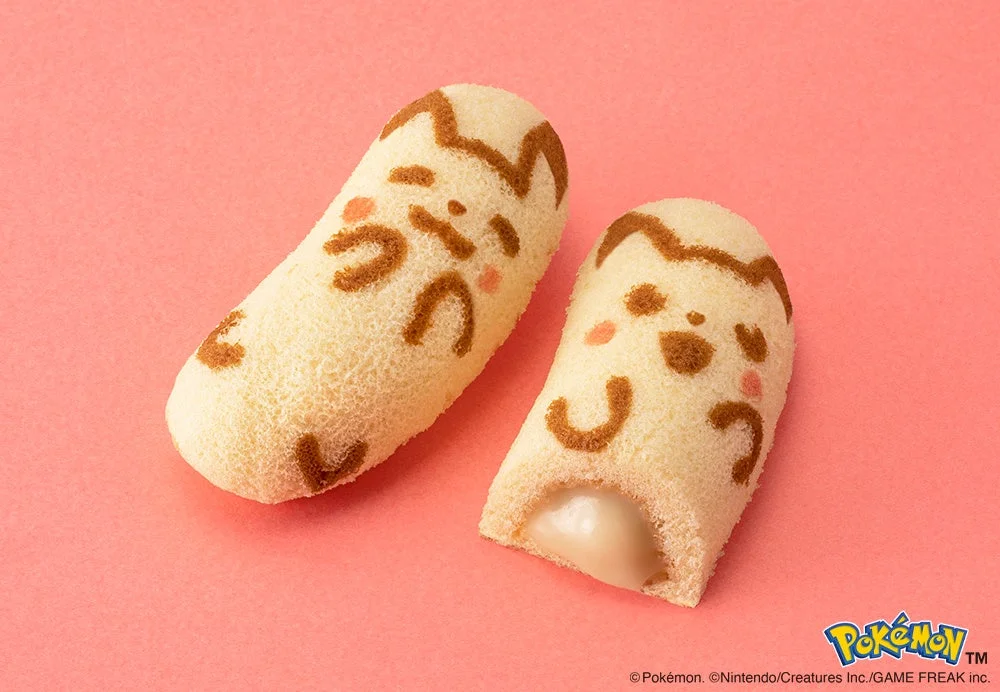 ピカチュウ東京ばな奈の断面と全体像