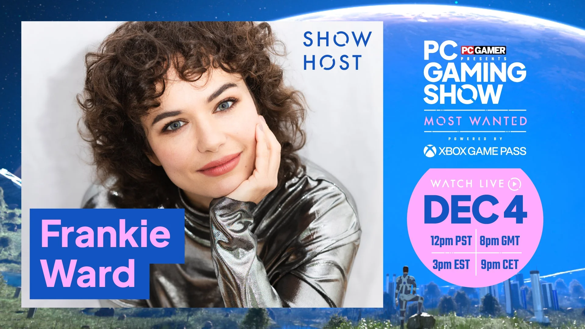 PC Gaming Show Most Wanted 2025 ホストのフランキー・ウォード氏