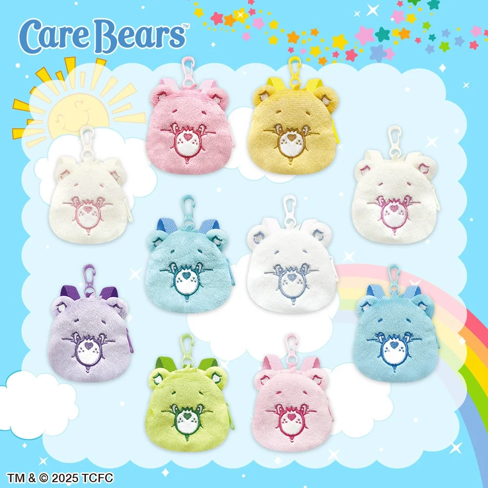 ケアベアミニリュックポーチの様々な色のラインナップ