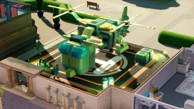 『ツーポイントミュージアム』のヘリポートがある展示エリア