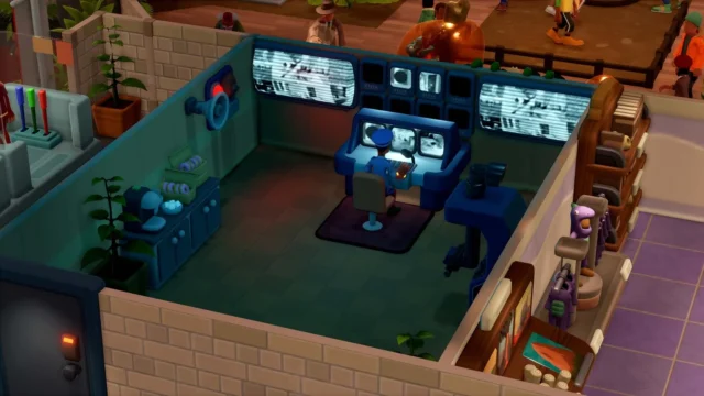 『ツーポイントミュージアム』の監視室の様子