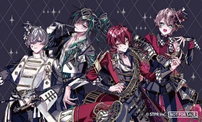 騎士Xメンバーが描かれた未来屋書店限定特典ステッカーのデザイン