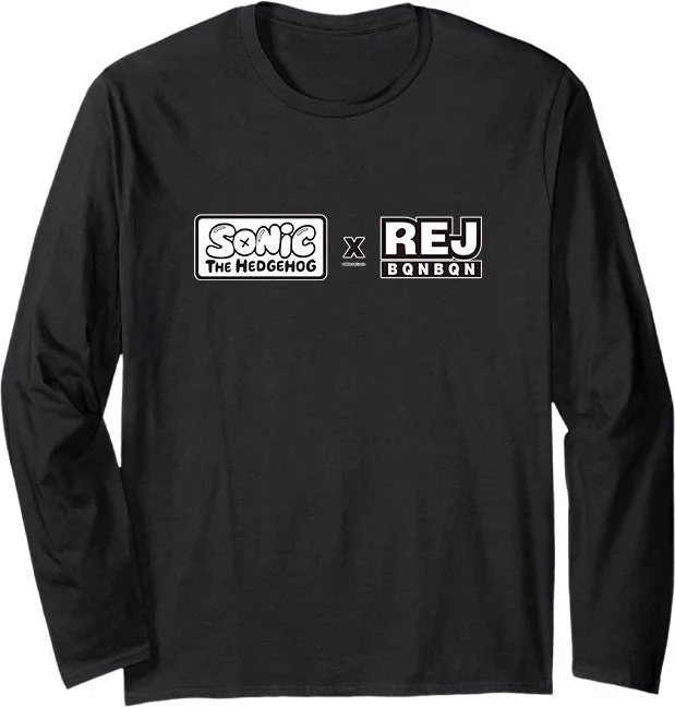 ソニックとれじぇくんのロゴ入り長袖Tシャツ