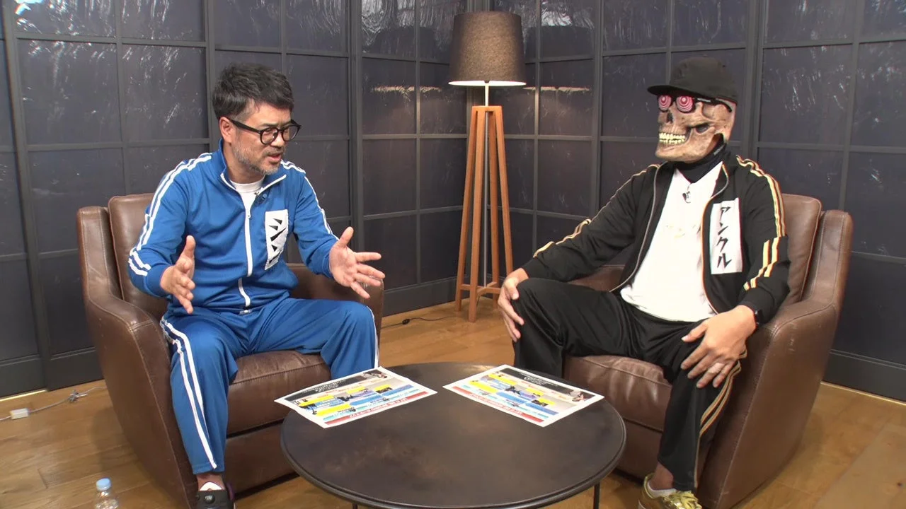 『LET IT DIE: INFERNO』開発動画「DEV DIARY #17」に出演するアンクル・デスと新英幸氏