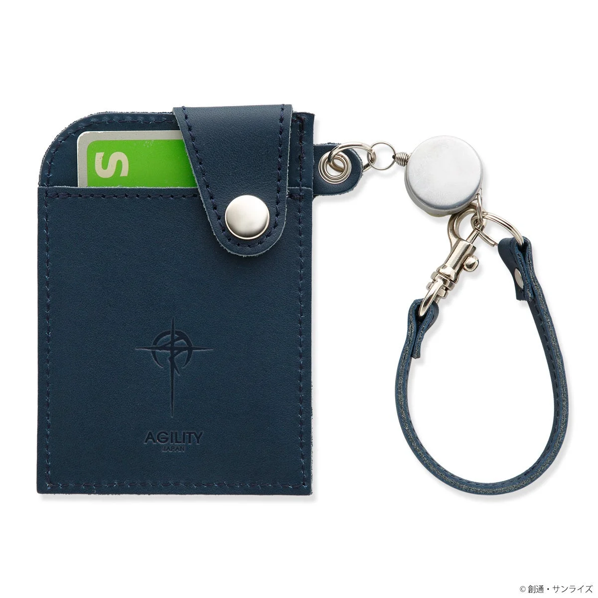 マフティーマークが刻印されたSTRICT-G AGILITYパスケース（表）
