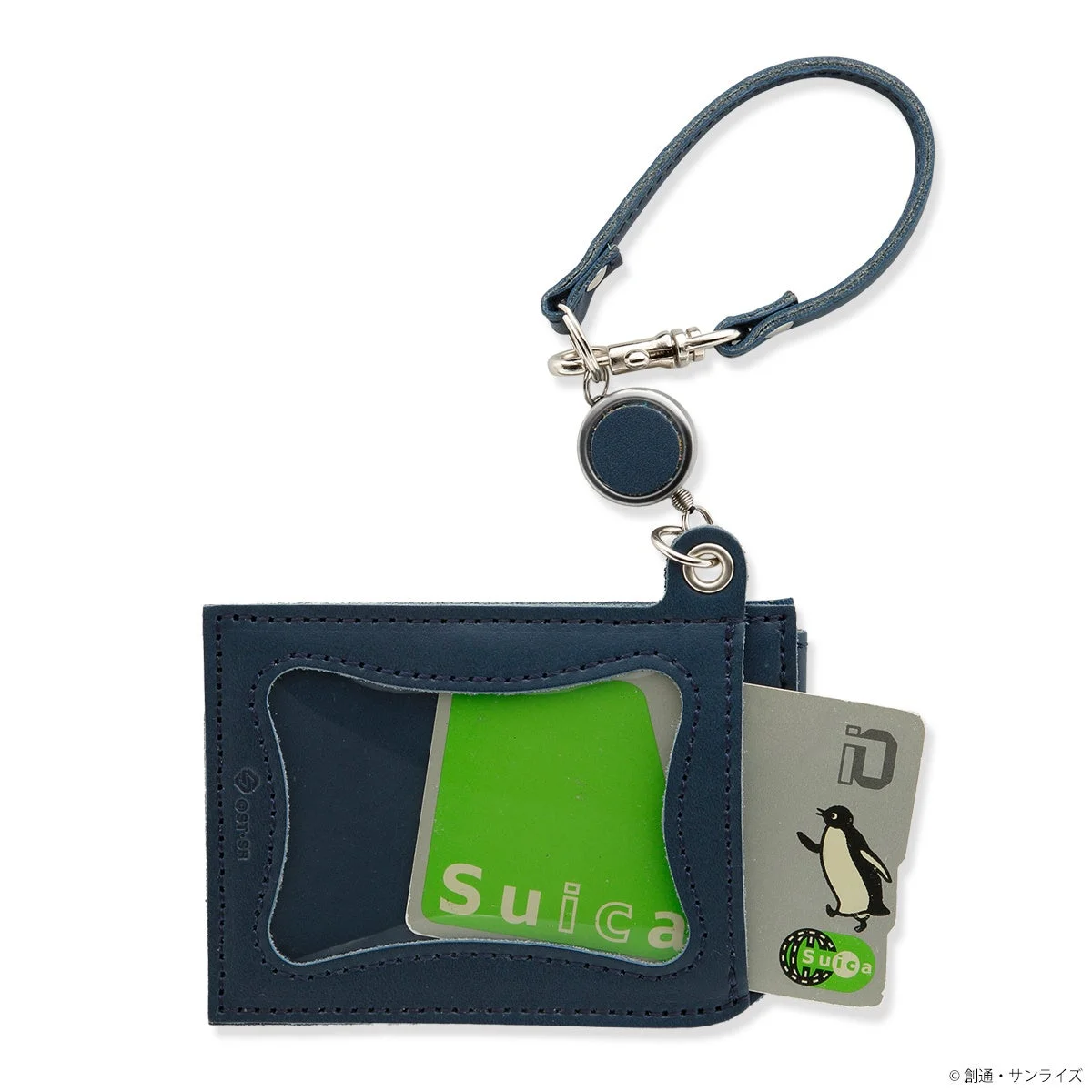 ICカードを収納したSTRICT-G AGILITYパスケース（裏）