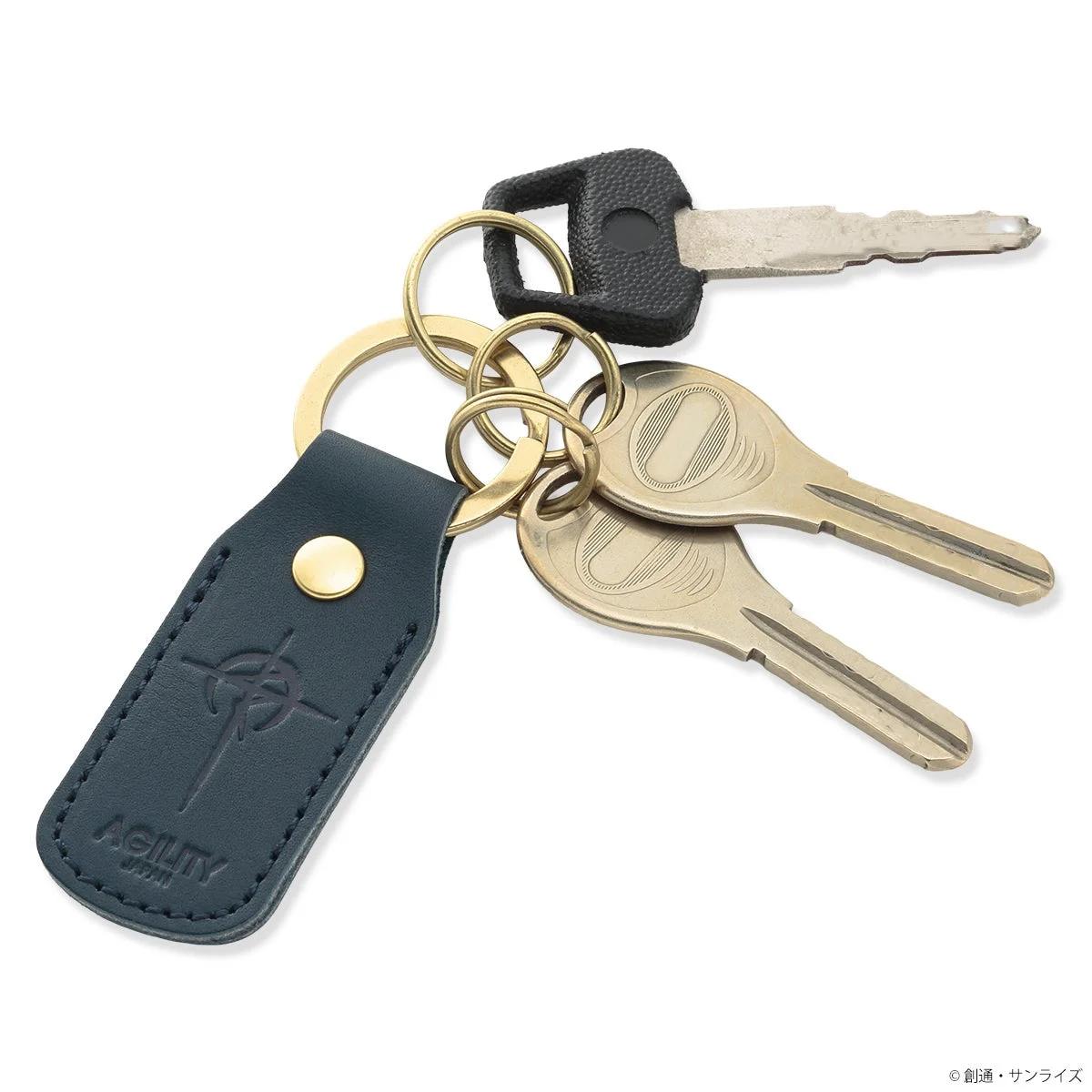鍵を装着したSTRICT-G AGILITYキーホルダーの使用例
