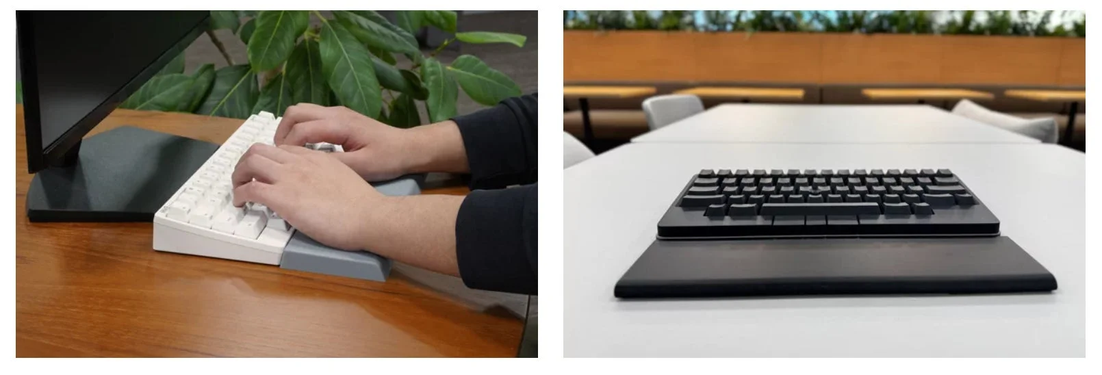 HHKBパームレストの使用例と製品写真