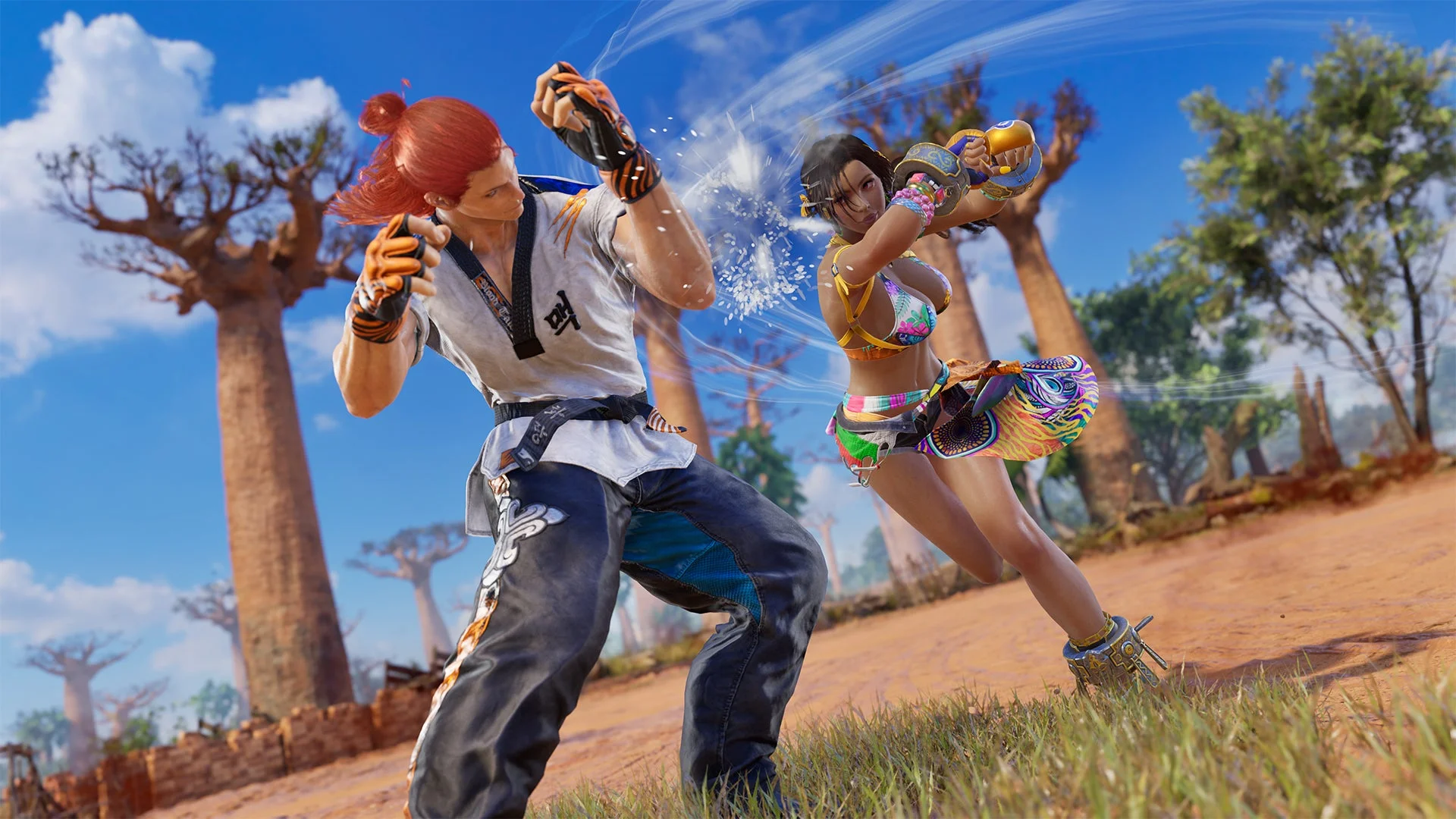 新キャラクター「ミアリズ」が新ステージ「BAOBAB HORIZON」で戦うゲームプレイ画面