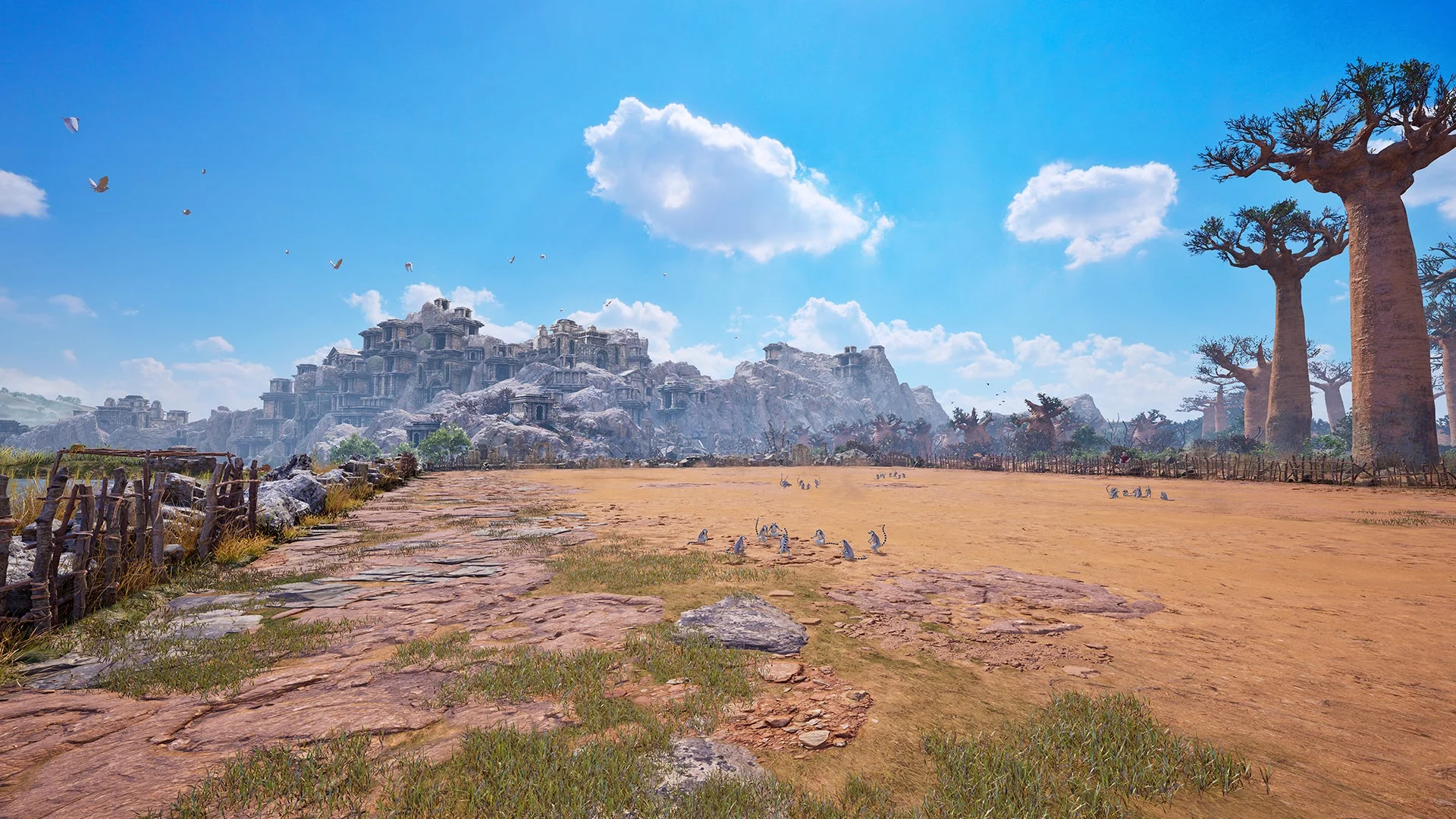 新ステージ「BAOBAB HORIZON」の遠景に広がるマダガスカルの風景