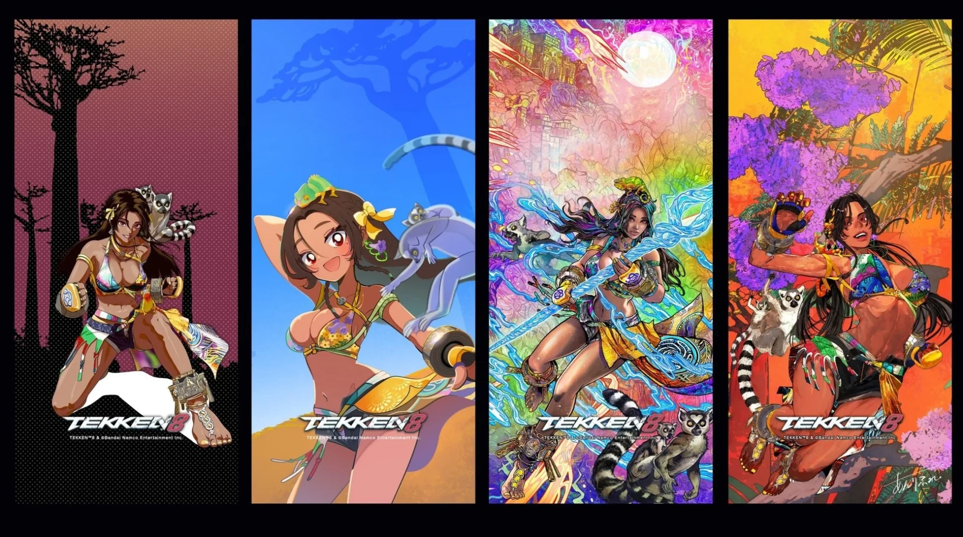 『鉄拳8』新キャラクター「ミアリズ」の配信記念オリジナル壁紙4種