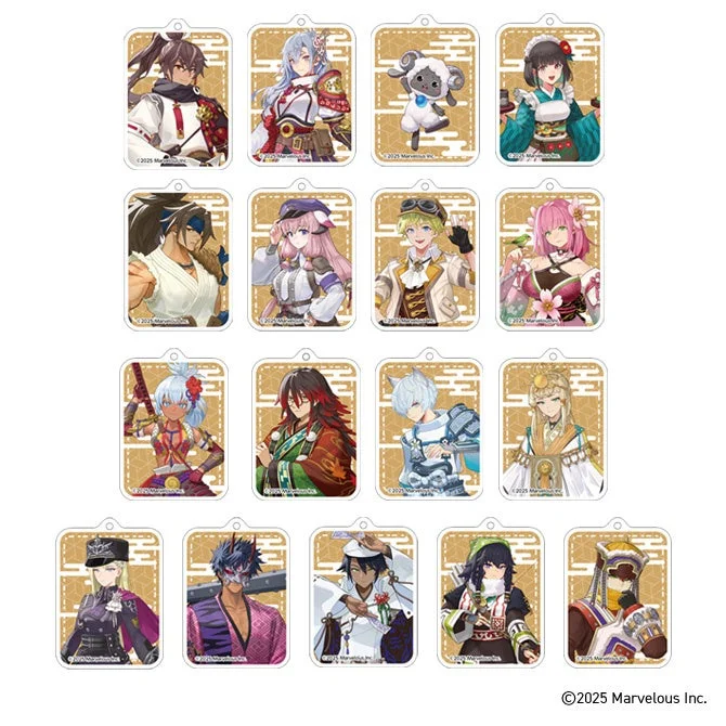 D賞 木製キーホルダー17種