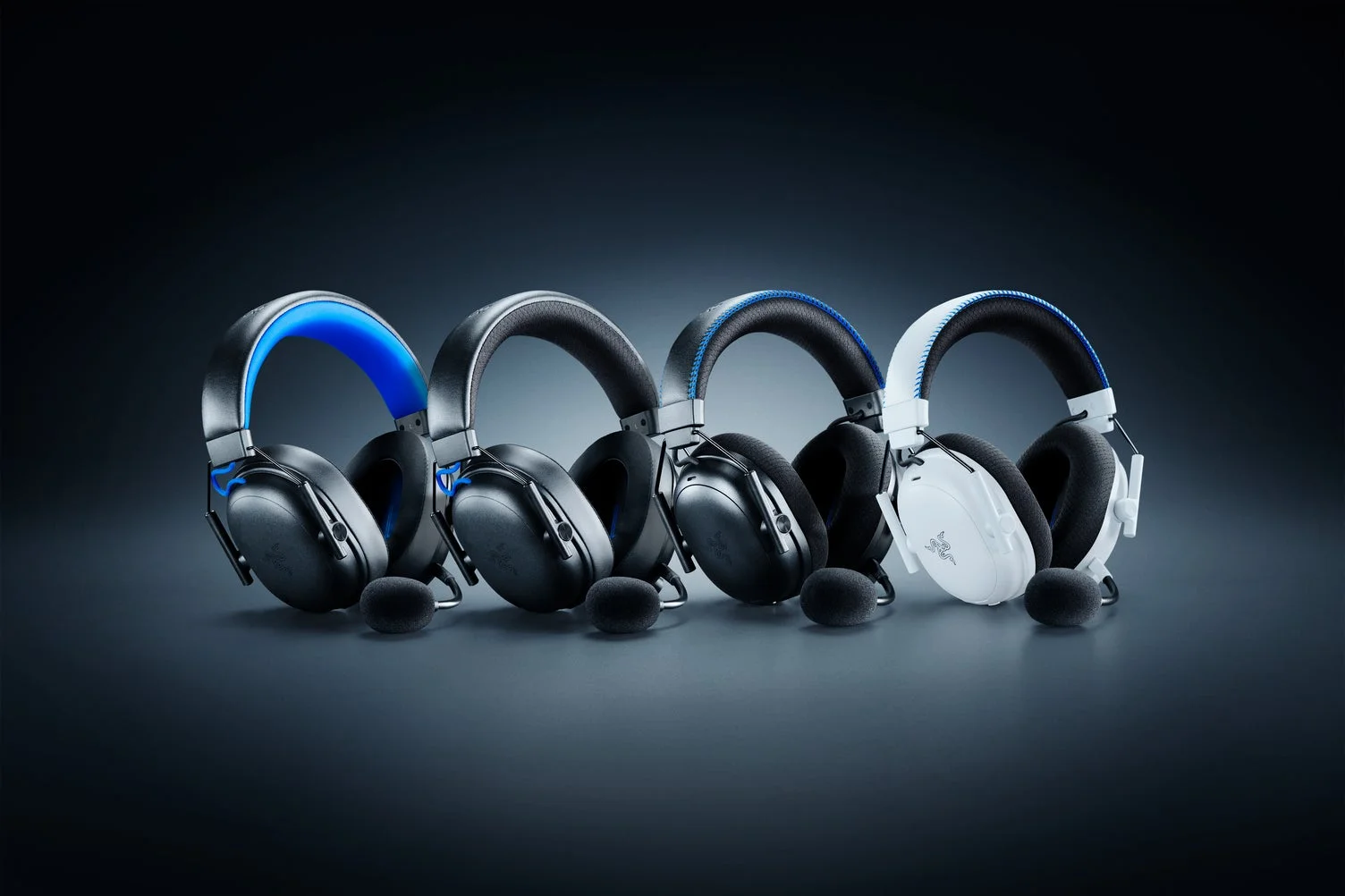 Razer BlackShark V3シリーズ3機種4製品の集合写真