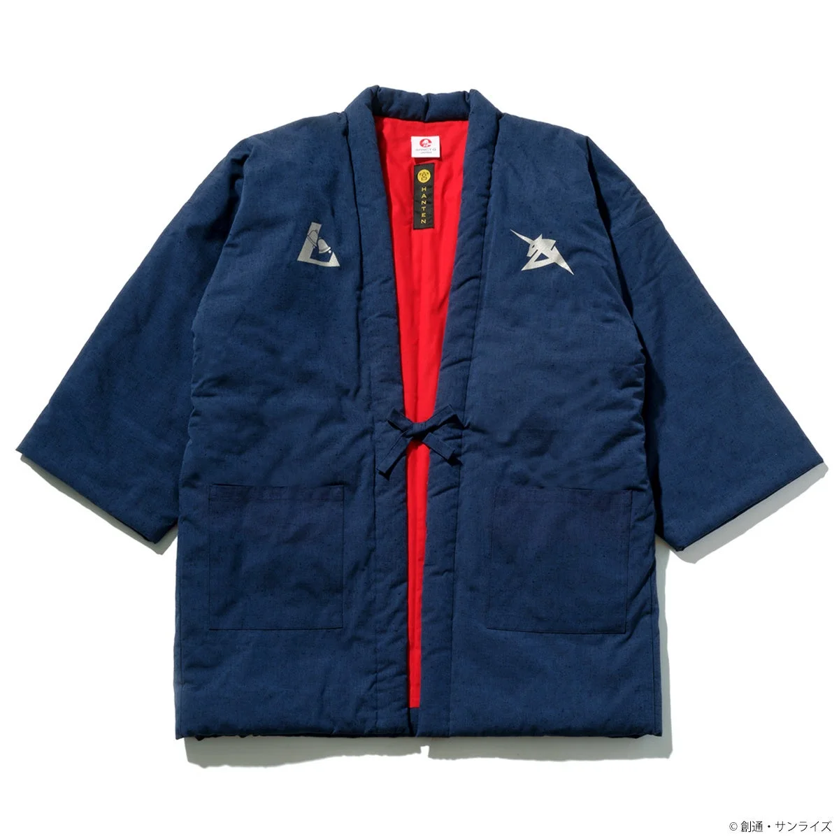 『逆襲のシャア』νガンダムわた入れ半纏(ネイビー)の正面