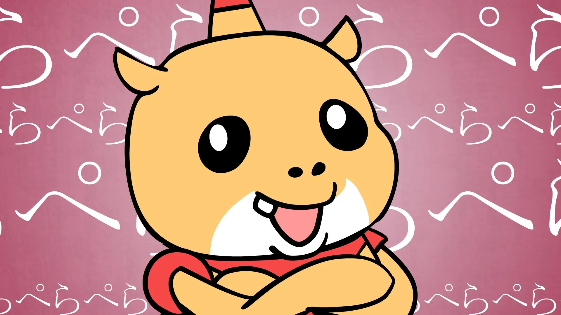 新キャラクターの汎用型決戦コビトカバ流AIロボ「ヒッポン」の顔のアップ