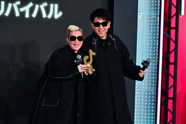 ホットワード部門賞を受賞したm-floの☆TakuとLISA