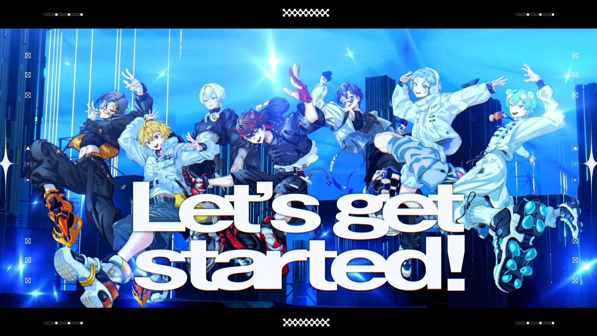 新曲『SUPERSONIC』ミュージックビデオの場面写「Let's get started!」