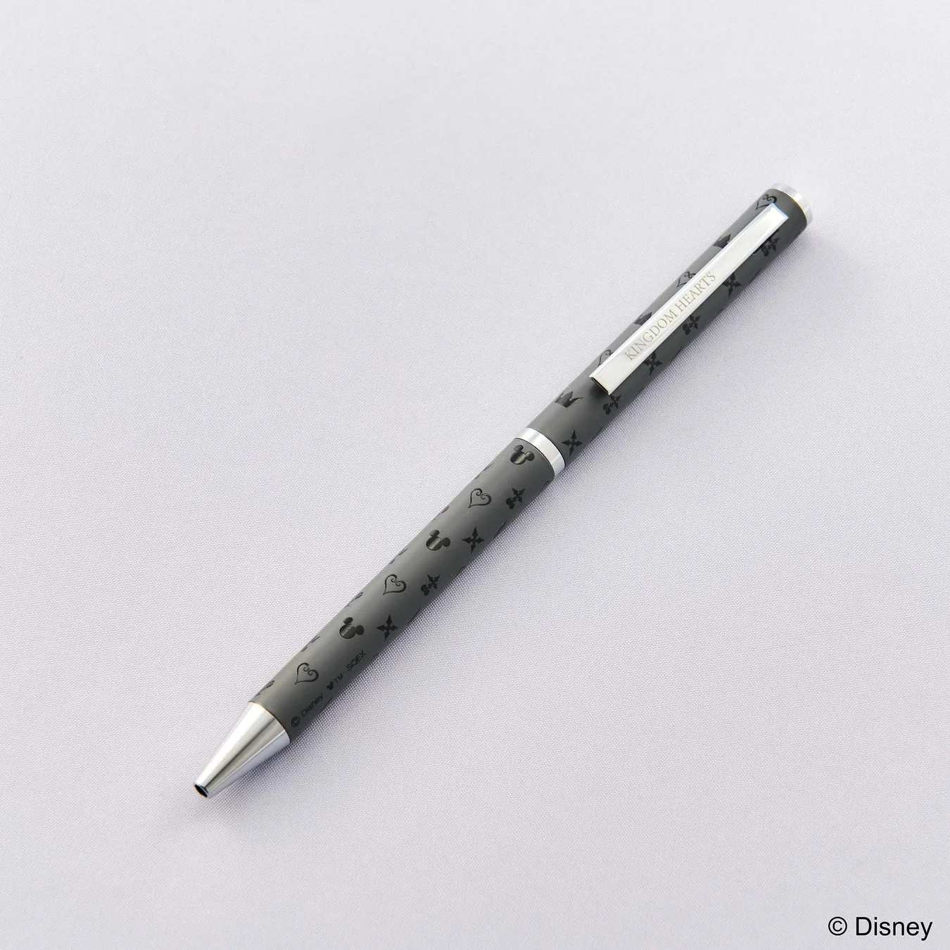キングダムハーツデザインの黒いボールペン