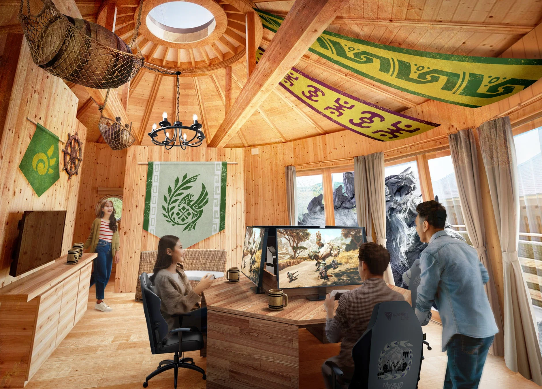 GRAND CHARIOT 北斗七星135°『集会所のコクーン』ゲーミングルーム