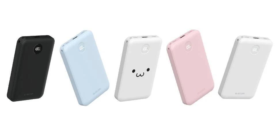 手のひらサイズで便利！　エレコムが残量表示機能付き10,000mAhモバイルバッテリーを新発売