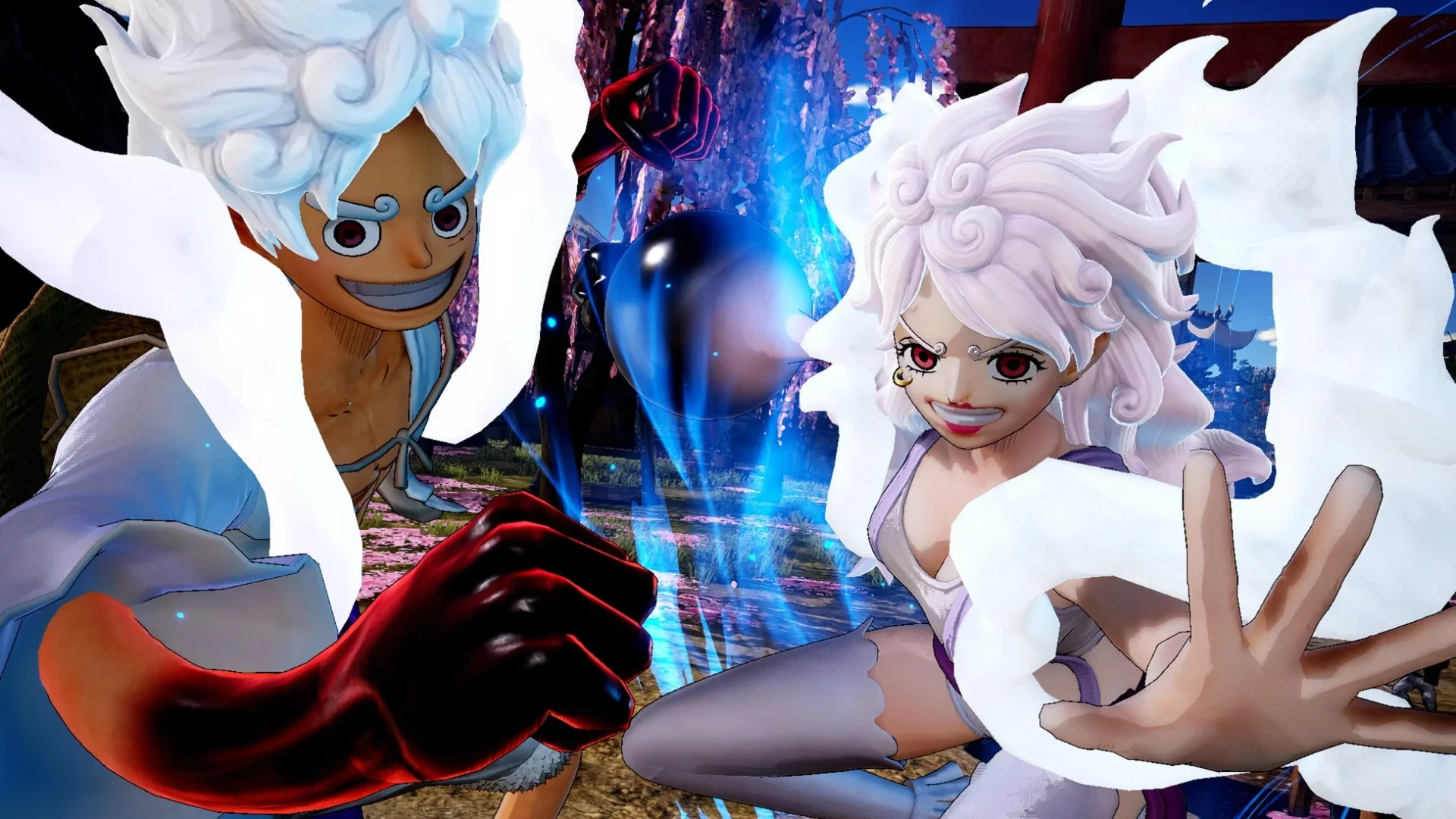 ボニーの特殊技「解放のニカパンチ」で共闘するルフィとボニー