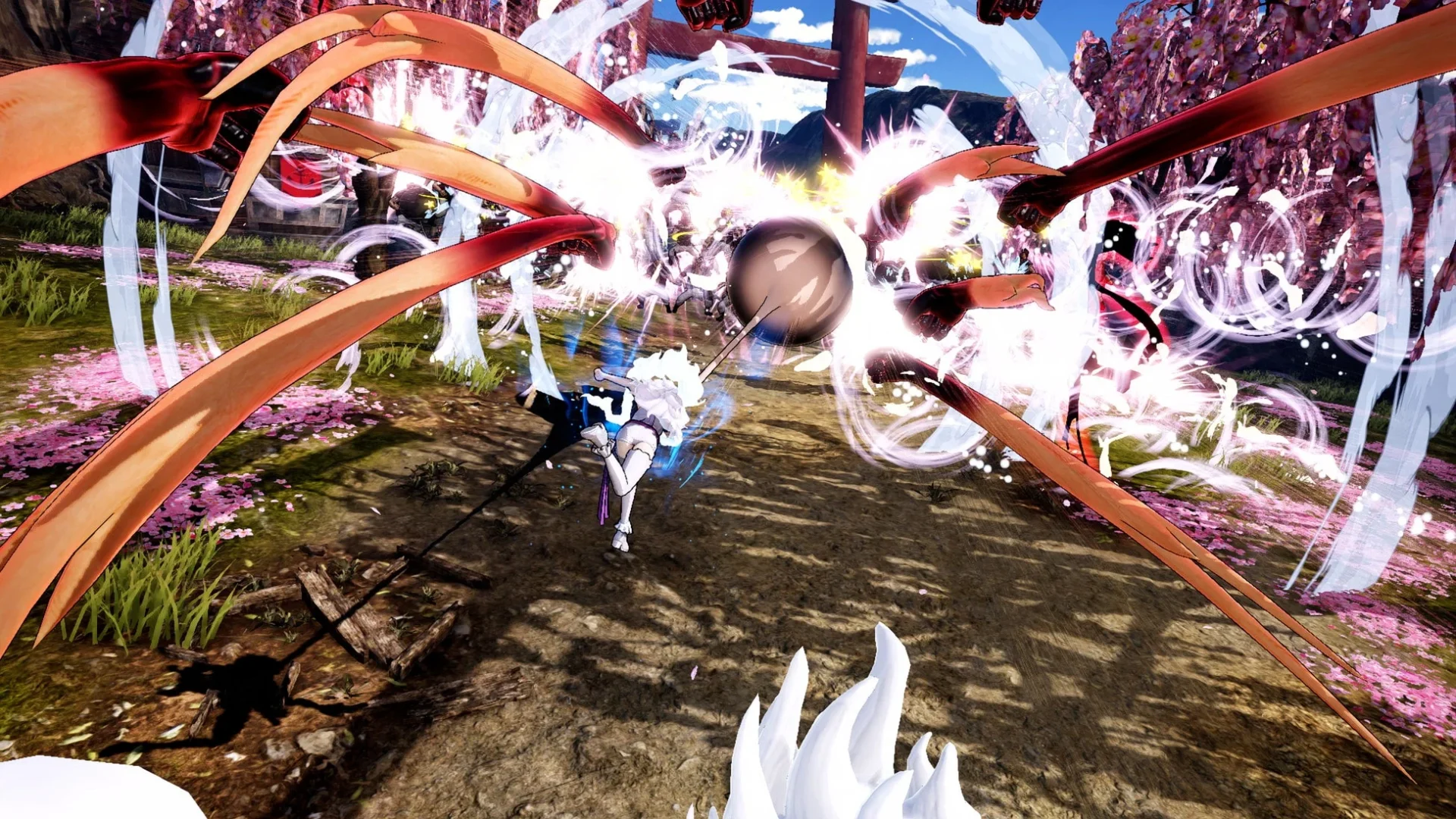 フォルムチェンジしたボニーの広範囲攻撃シーン