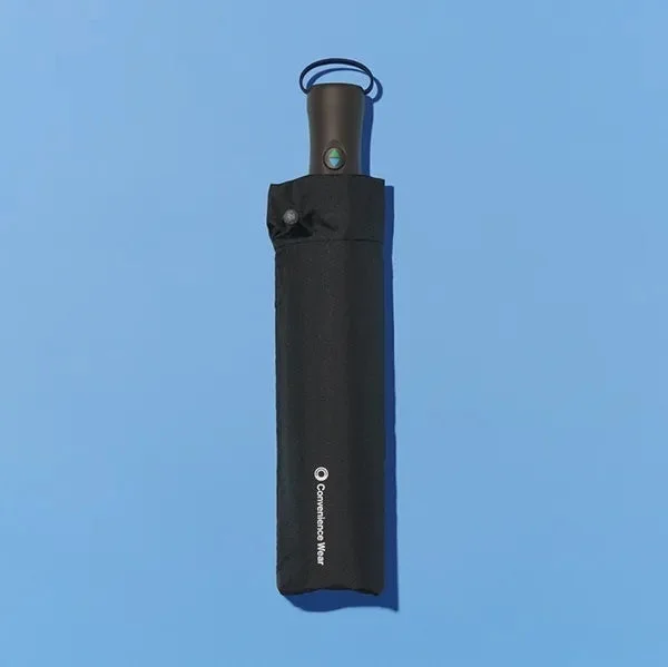 コンビニエンスウェアのワンタッチ開閉傘をたたんだ状態の写真