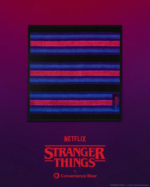 ストレンジャー・シングスとコンビニエンスウェアのコラボハンドタオル