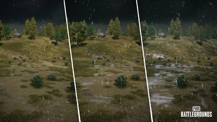 Erangel: Subzeroで追加された雪の気象効果