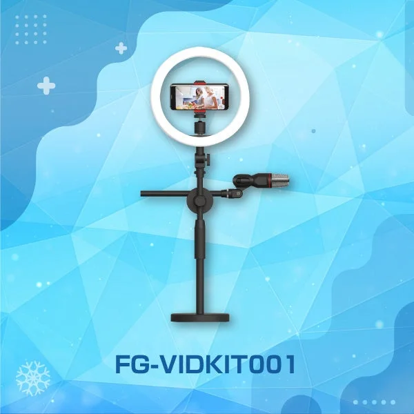 商品撮影・配信向け4in1キットFG-VIDKIT001の製品写真。