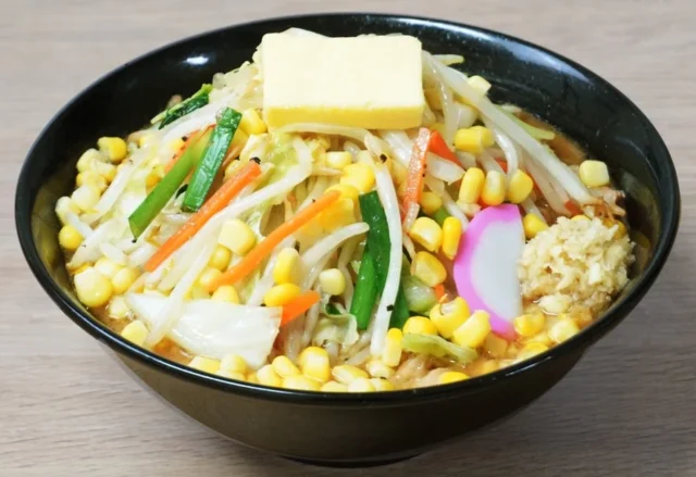 味噌バターコーンタンメンのクローズアップ