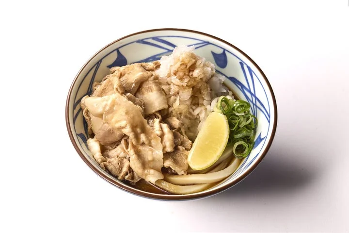 大根おろしと豚肉がたっぷり乗った鬼おろし豚しゃぶうどん