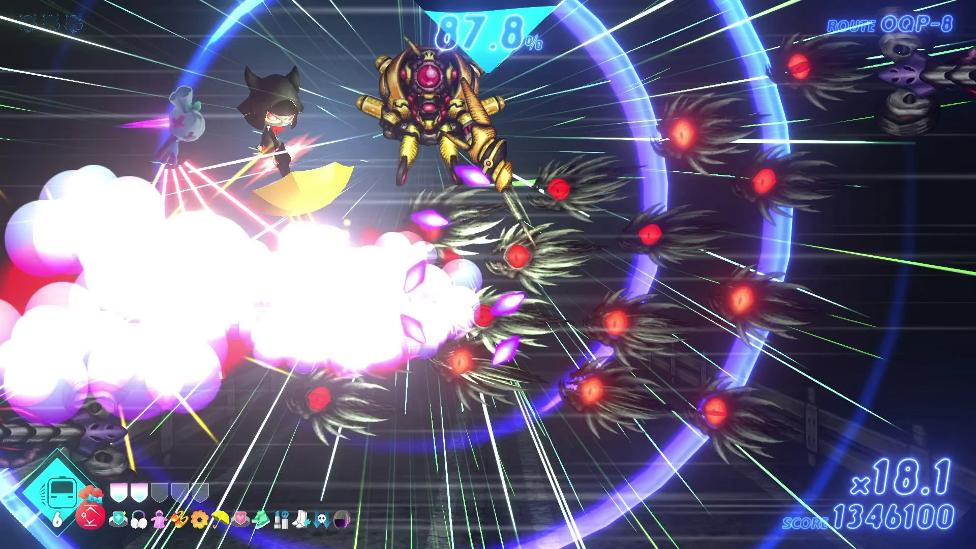 NeverAwake FLASHBACKのボスバトルゲームプレイ画面