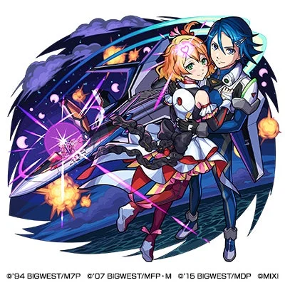 共鳴する二人 フレイア＆ハヤテのゲーム内イラスト