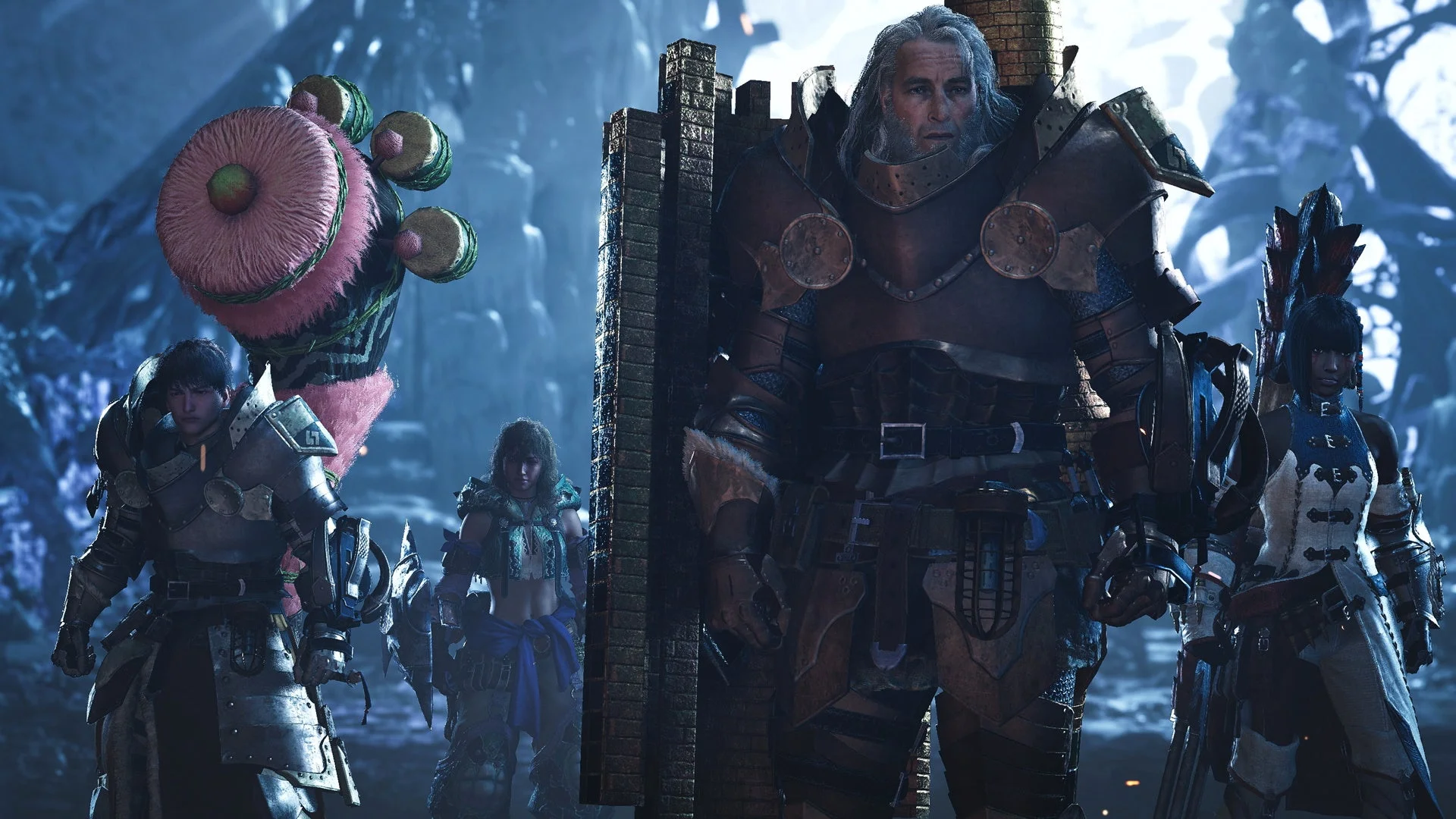 ゴグマジオス討伐クエストに同行するサポートハンターたち