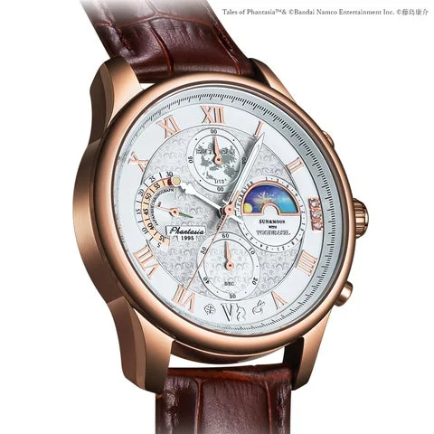 記念時計を斜めから見た上品な佇まい