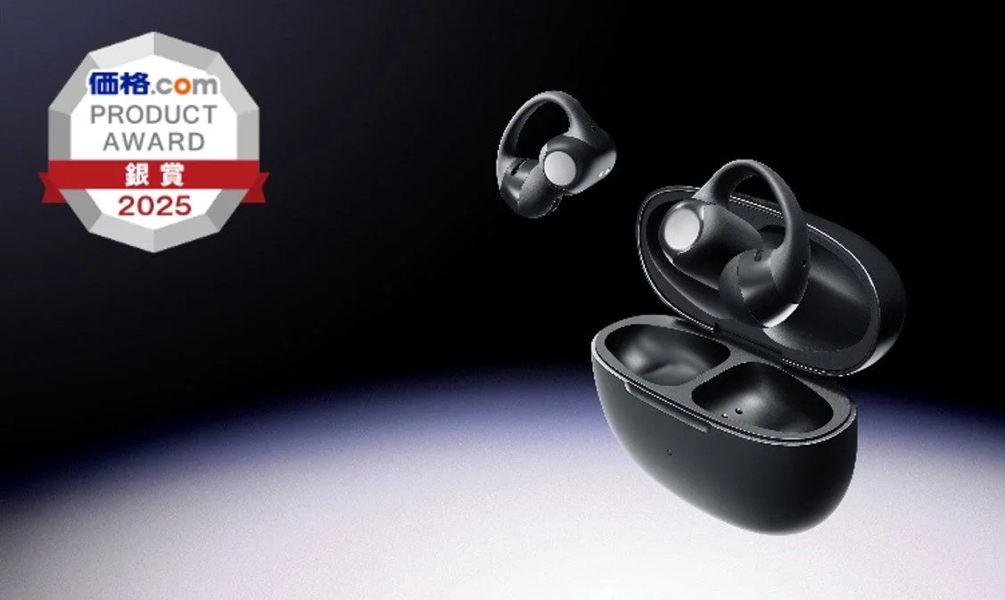 Shokzのイヤーカフ型イヤホン「OpenDots ONE」が価格.comプロダクトアワード2025で銀賞受賞！