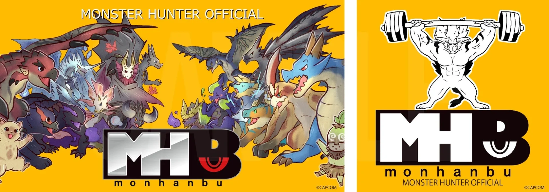 出展者特典の参加記念品「モンハン部ステッカー」のデザイン
