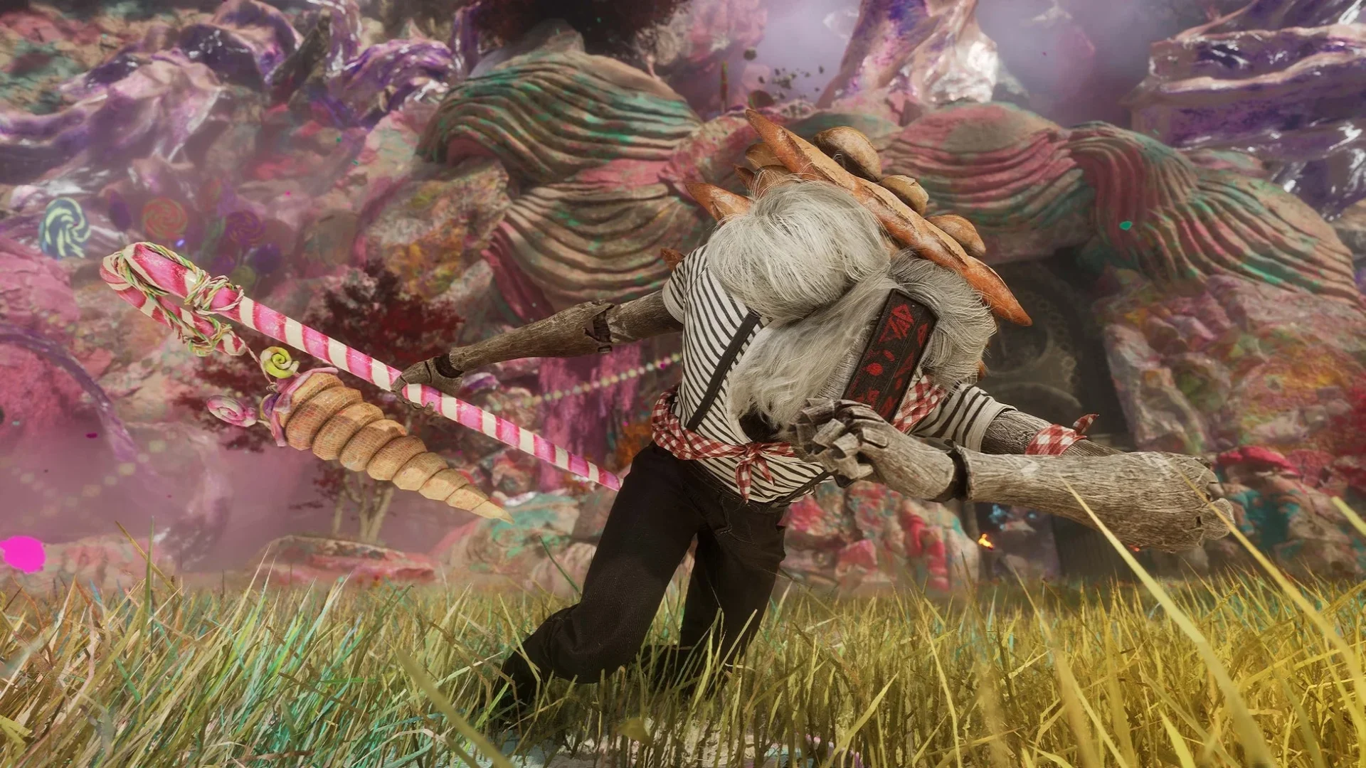 新たなピクトやコスチュームを装備したキャラクターのアクション