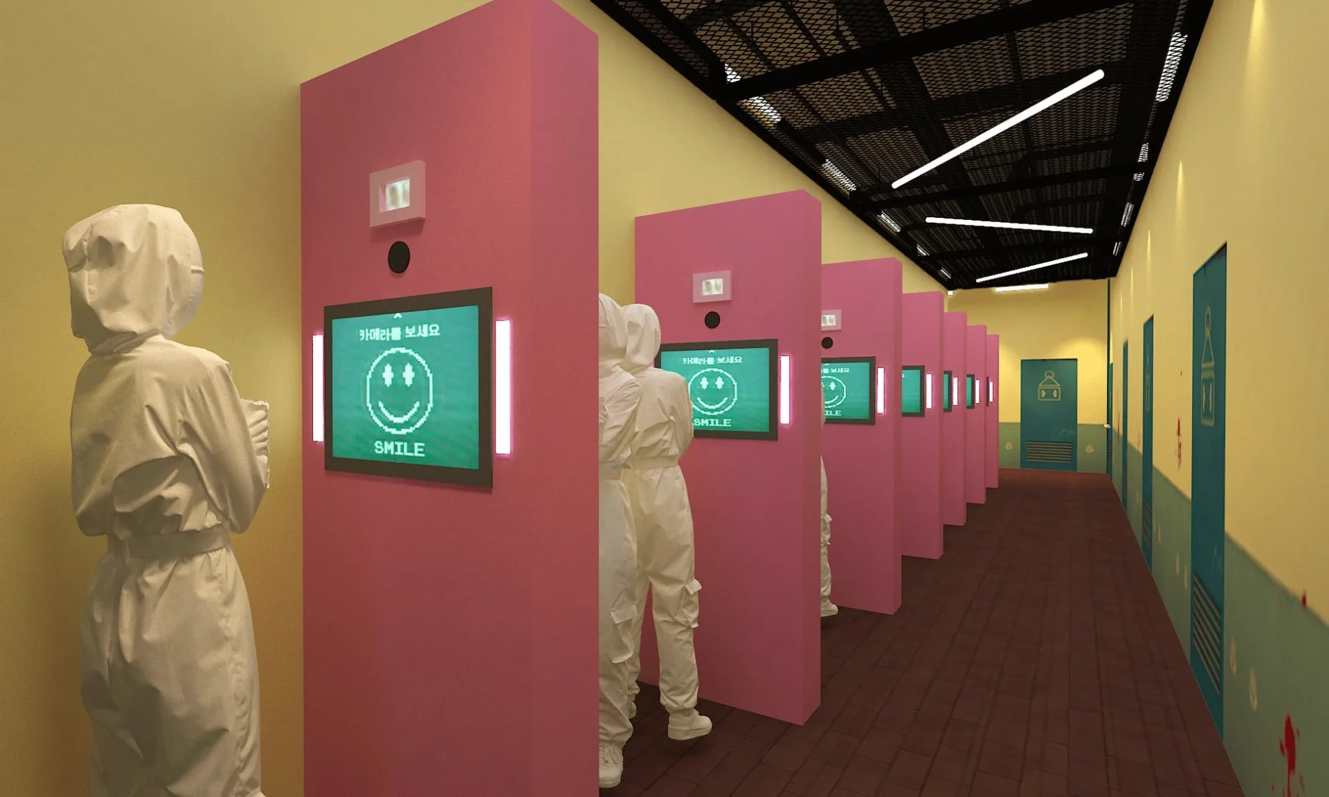 Netflix渋谷リアル・イカゲームの顔スキャン登録システム