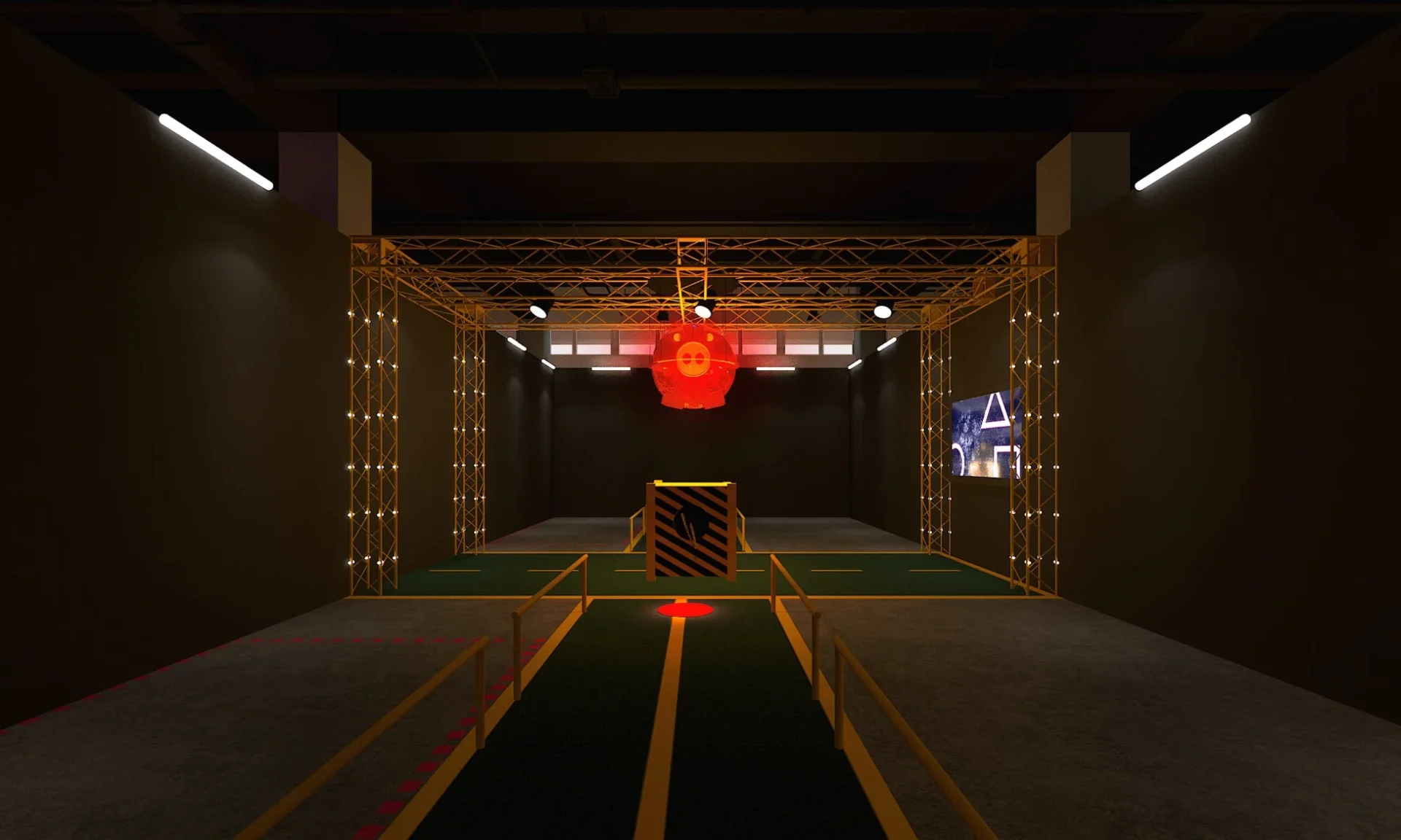 Netflix渋谷リアル・イカゲームの綱引きゲームエリア