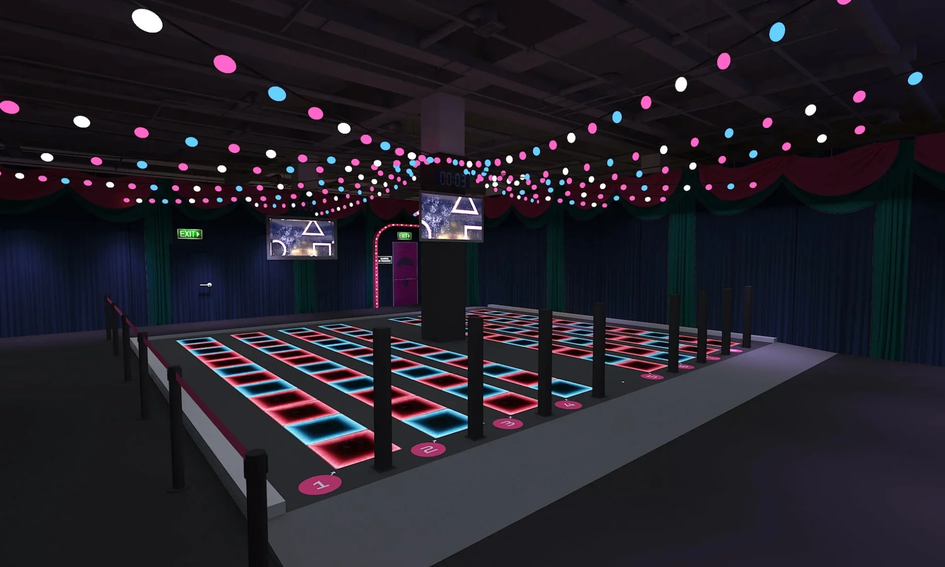 Netflix渋谷リアル・イカゲームの記憶ゲームエリア