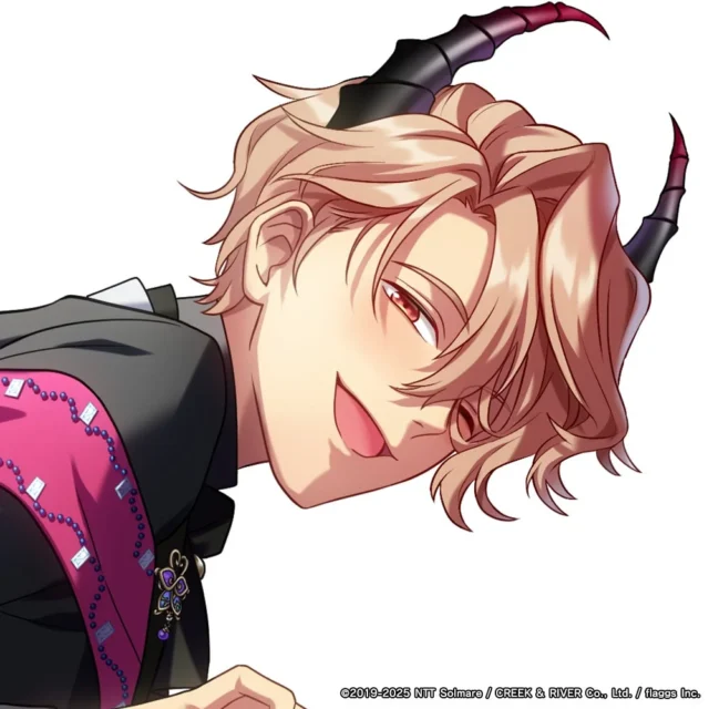 イケメン悪魔調教ゲーム『Obey Me!』のキャラクター、五男アスモデウスのイラスト。